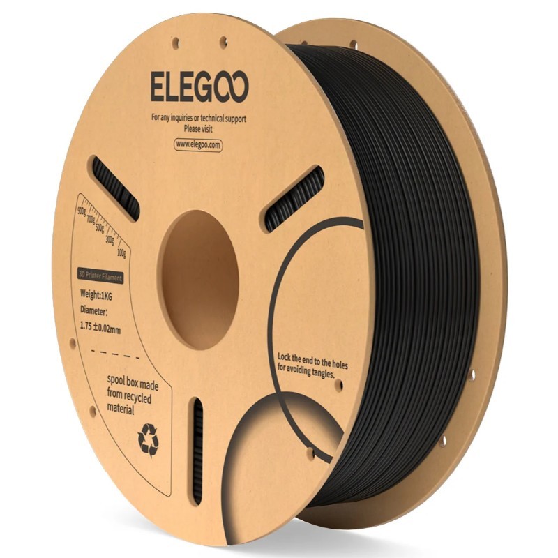 Filament PLA Plus 1,75 mm barva ČERNÁ 1kg.