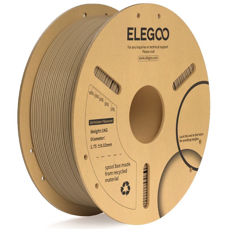 Filament PLA Plus 1,75 mm barva DŘEVA 1kg.