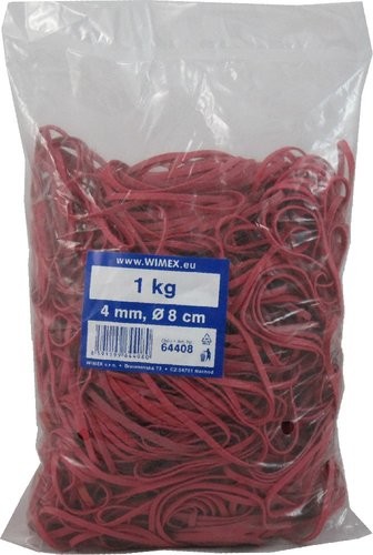 Gumičky barevné 4mm x 80mm 1kg.