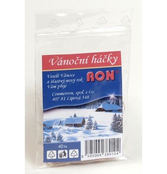 Háčky vánoční na ozdoby