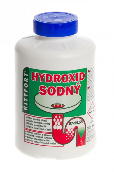 Hydroxid sodný (louh) k čištění odpadů a pot