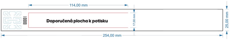 ID náramek POTISK 25 mm