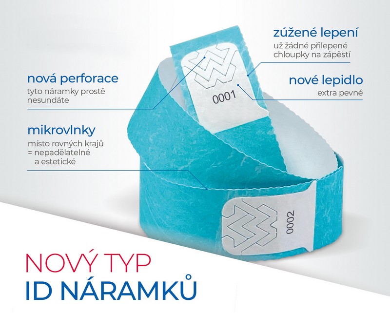 ID náramek Tyvek®Wristband Specials 19 mm