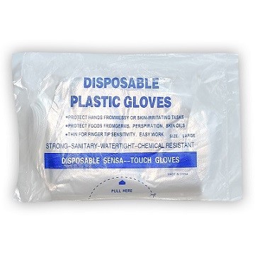 Jednorázové rukavice HDPE folie  balení 100ks.