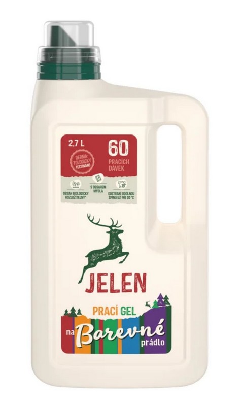 Jelen prací gel na BAREVNÉ PRÁDLO 2,7 l