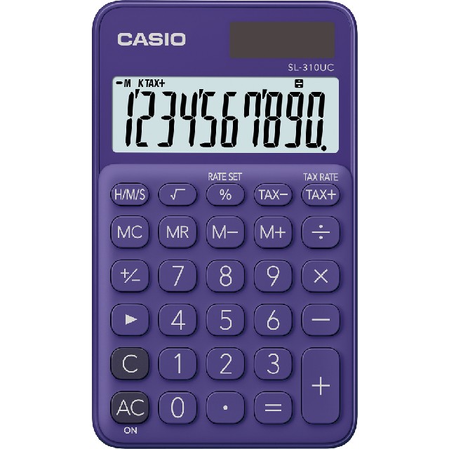 Kalkulačka kapesní CASIO SL 310 UC - fialová