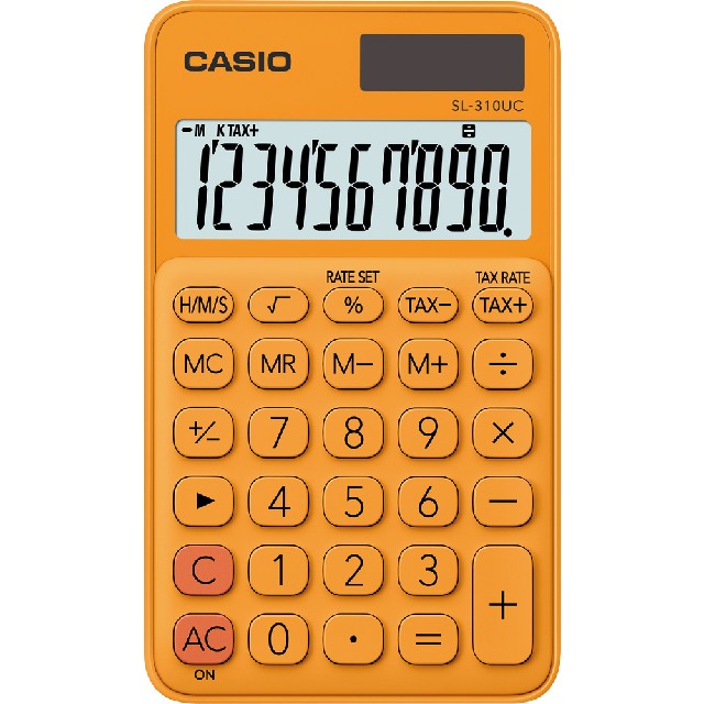 Kalkulačka kapesní CASIO SL 310 UC - Oranžová