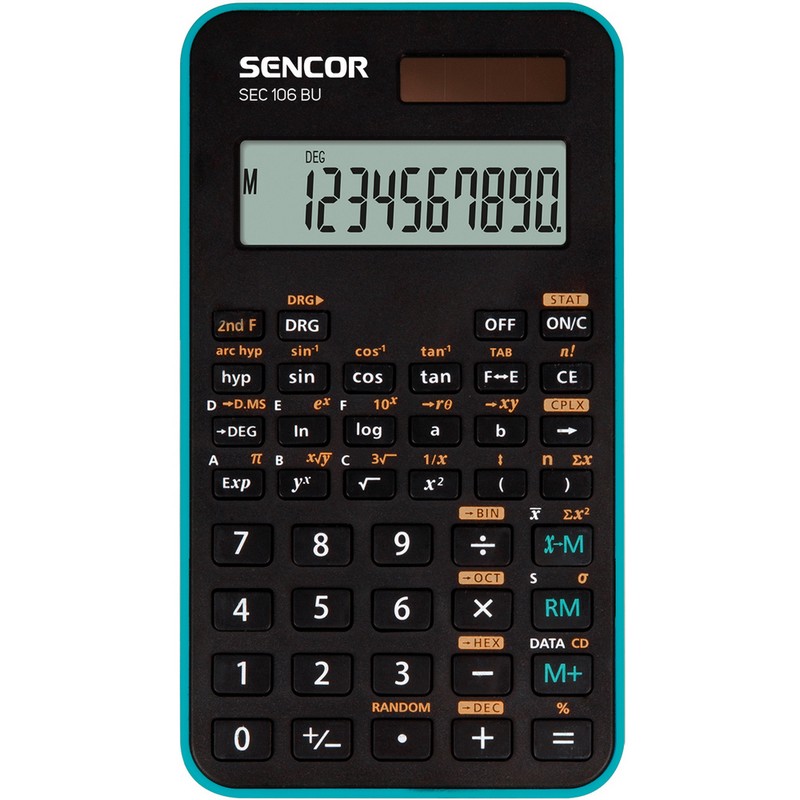 Kalkulačka školní SENCOR SEC 106 BU ČERNÁ
