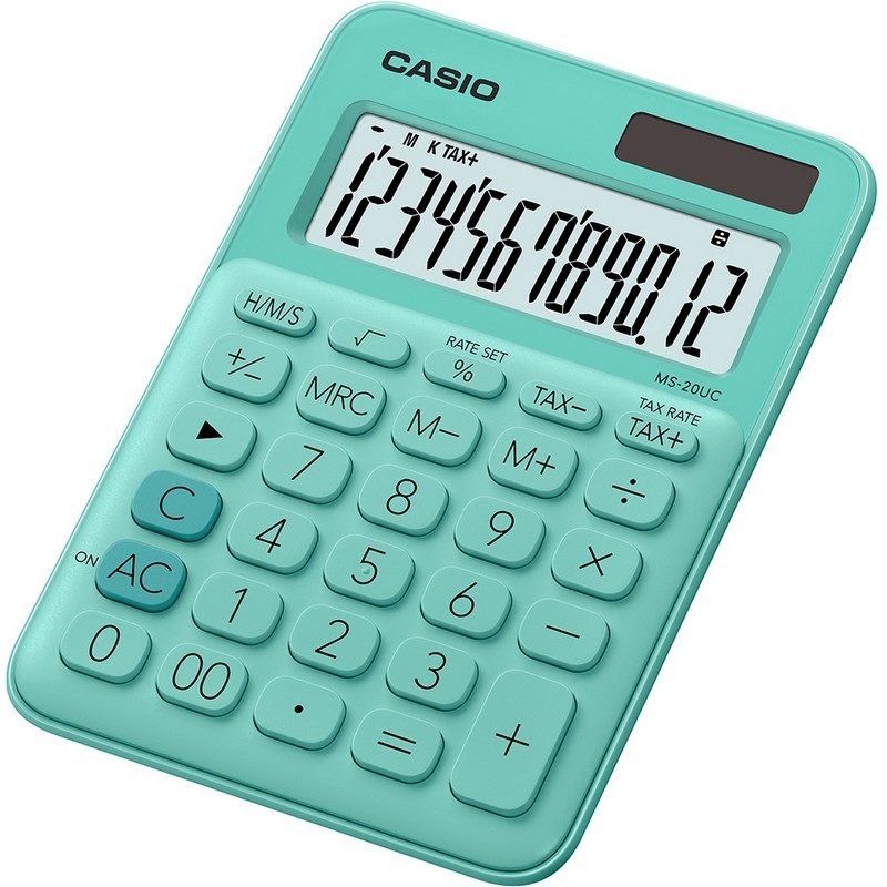 Kalkulačka stolní CASIO MS 20 UC ZELENÁ