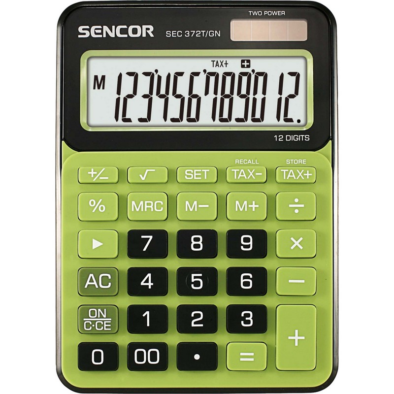 Kalkulačka stolní SENCOR SEC 372T/GN zelená