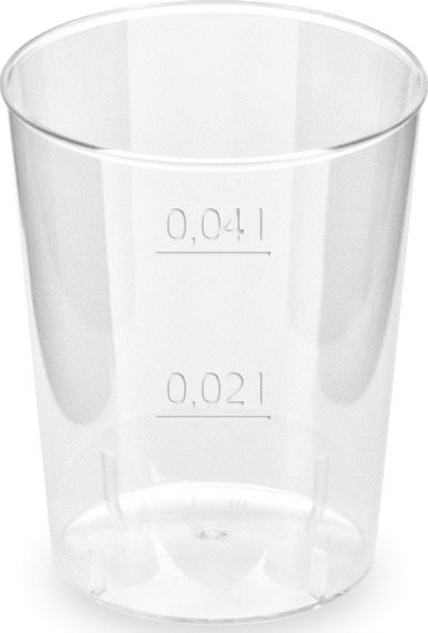 Kelímek Krystal na alkohol 2 cl/4 cl. 50ks.