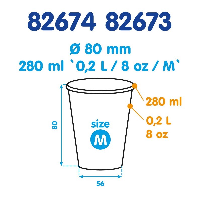 Kelímek papírový 0,2l. Smile 10ks.
