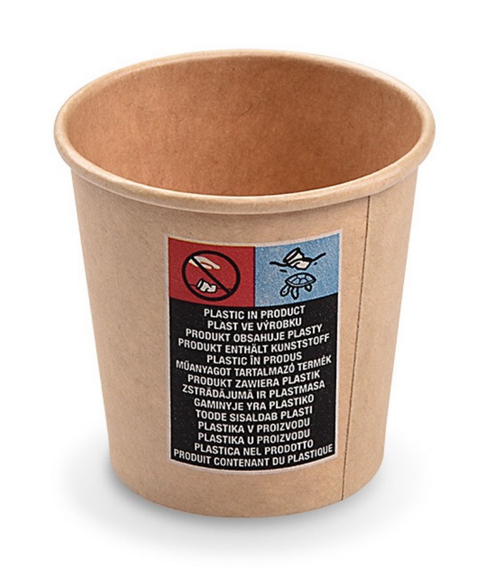 Kelímek papírový kraft 0,08l. 50ks.