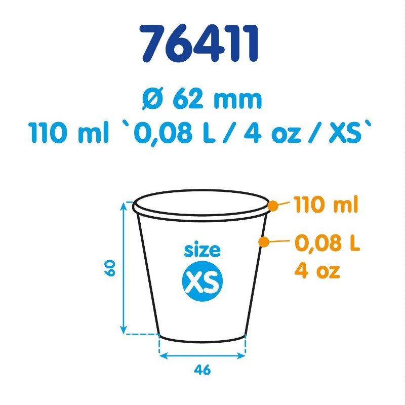 Kelímek papírový kraft 0,08l. 50ks.