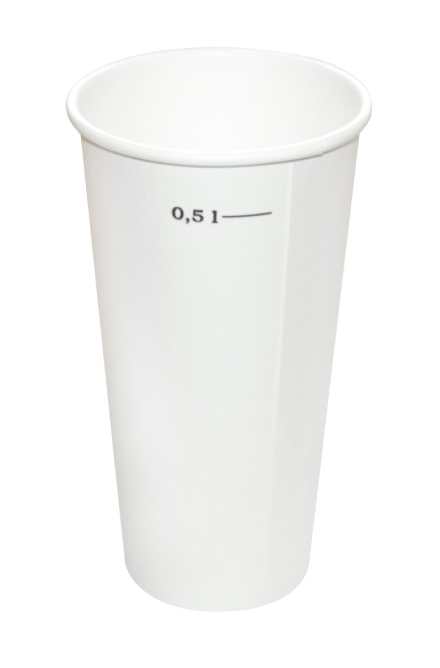 Kelímek PP 0,5l., bílý, 50 ks.