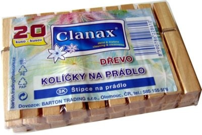 Kolíčky na prádlo dřevěné 20 ks.