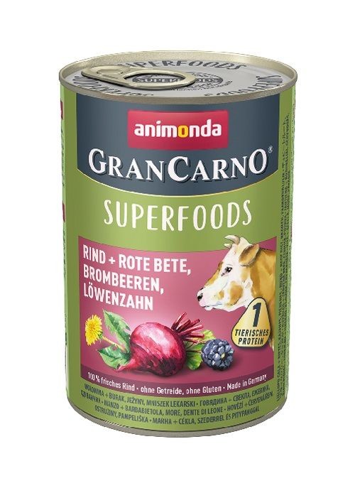 Konzervy pro psy GRANCARNO Superfoods ho