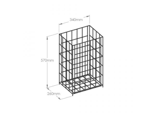 Koš na použité papírové ručníky NEREZ + pytle 60l. 25x