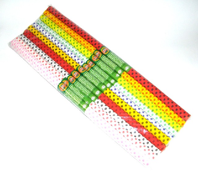 Krepový papír - sada Mix 10 barev tečkované