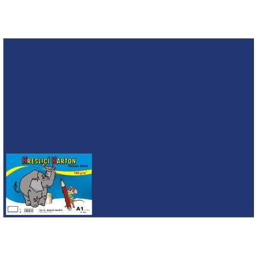 Kreslící karton A1, 180 g 10 listů, modrý