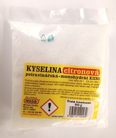 Kyselina citronová potravinářská 500g