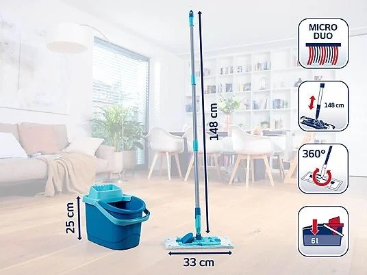 LEIFHEIT - set PowerClean M + náhrada micro duo 55515