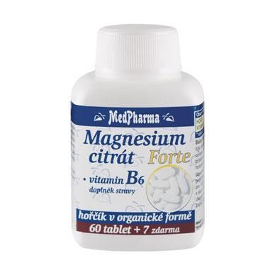 Magnesium citrát Forte + vitamin B6, 67 tablet