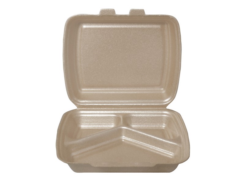 Menu box GASTRO EPP 2x zámek, NATUR, 3. dílný, 