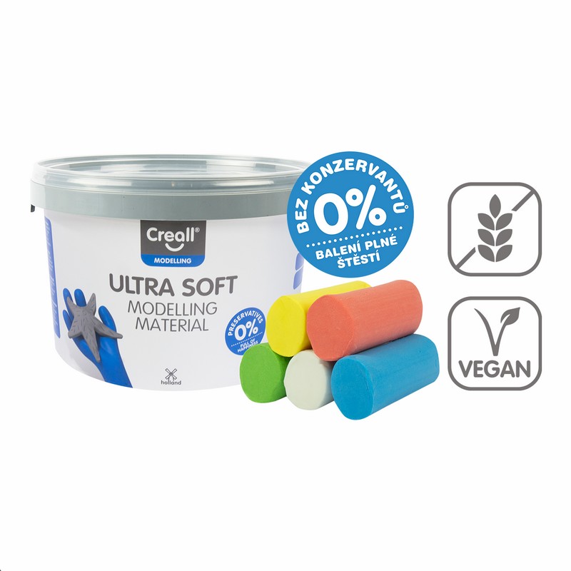 Modelovací hmota CREALL Ultra soft, 5 × 220 g, k
