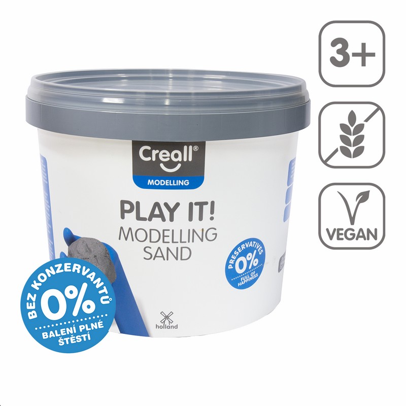 Modelovací písek CREALL - Play IT. 5000 g. přírodní