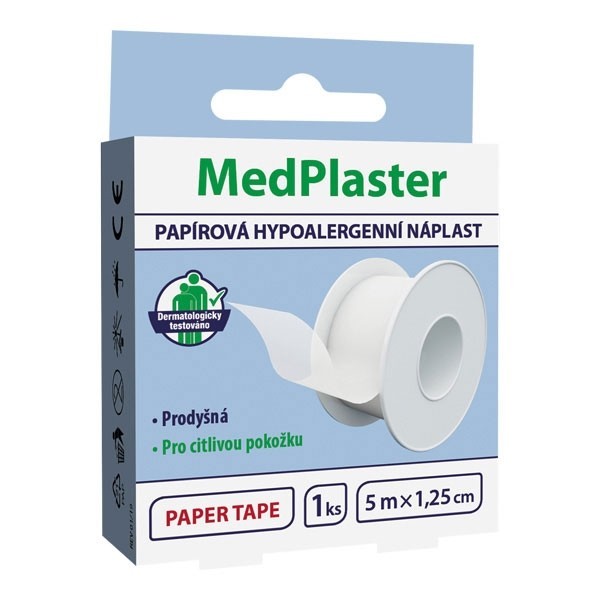 Náplast PAPÍROVÁ, HYPOALERGENNÍ 1ks.