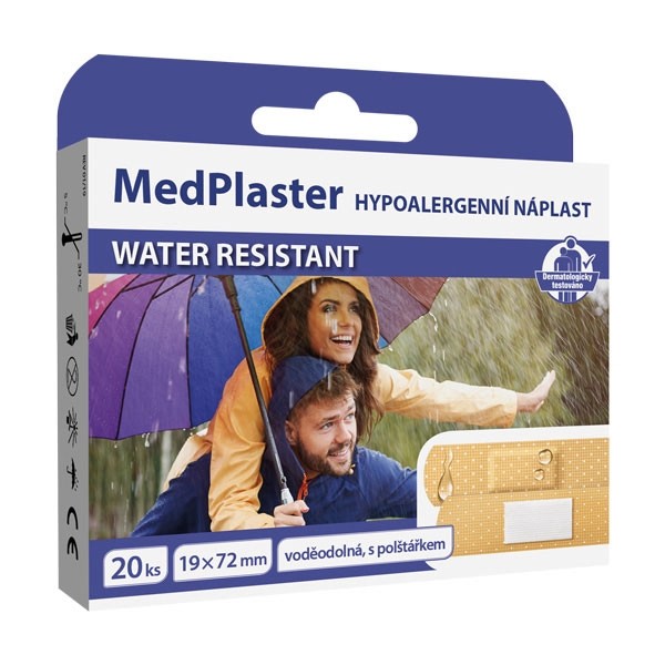 Náplast WATER RESISTANT, voděodolná, s polštářkem