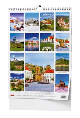Nástěnný kalendář A3 měsíční - Česká republika