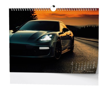 Nástěnný kalendář A3 měsíční - Dream Cars