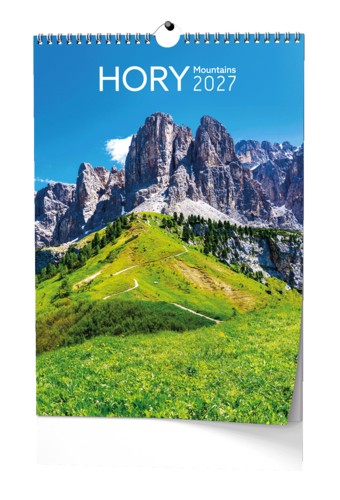 Nástěnný kalendář A3 měsíční - Hory