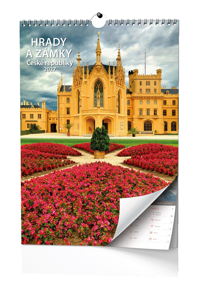 Nástěnný kalendář A3 měsíční - Hrady a z�