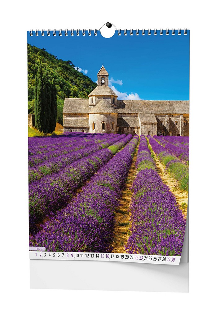 Nástěnný kalendář A3 měsíční - Provence