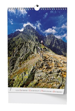 Nástěnný kalendář A3 měsíční - Tatry