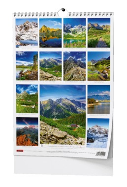 Nástěnný kalendář A3 měsíční - Tatry