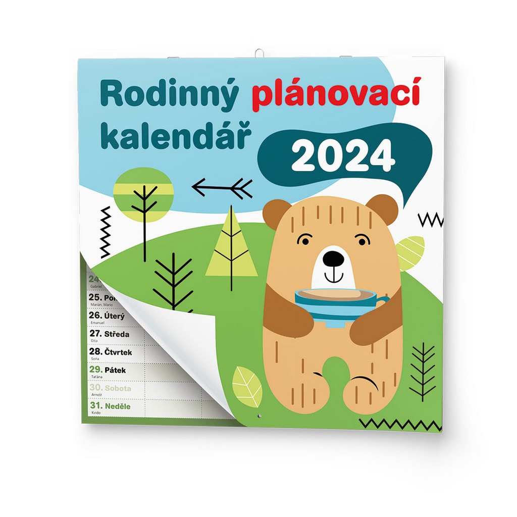 Nástěnný kalendář A3 - Rodinný plánovaí ka