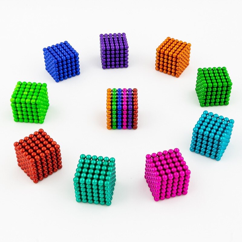 NEO-CUBE magnetická stavebnice 216 kuliček zelené