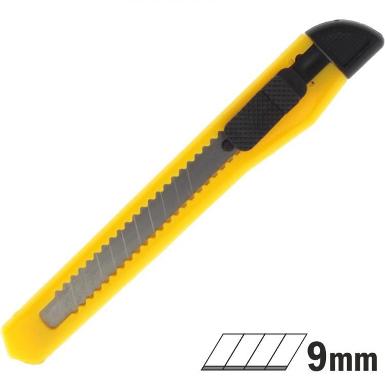 Nůž odlamovací/zalamovací plastový malý - 9 mm