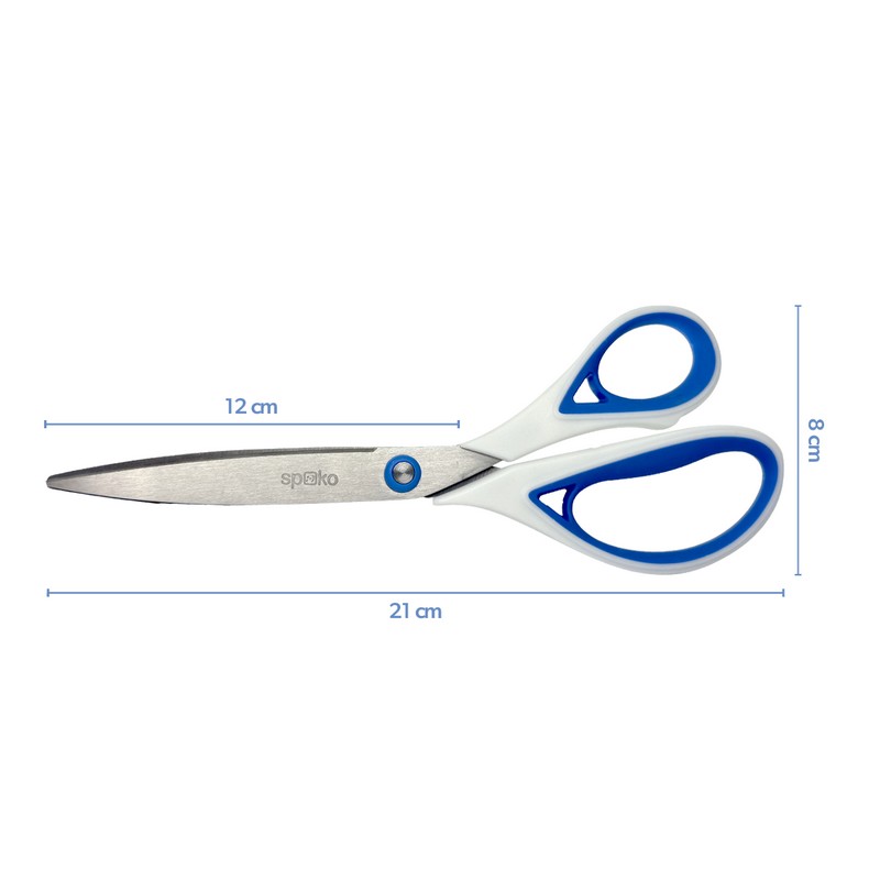 Nůžky kancelářské SPOKO 21 cm