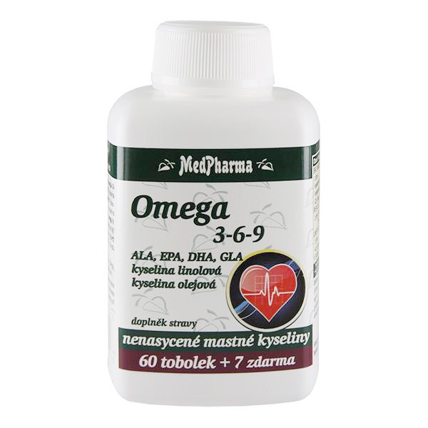 Omega 3-6-9, 60+7 tobolek ZDARMA
