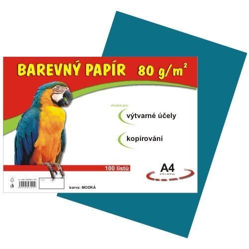 Papír barevný  A4 80g / 100l  světle modrý