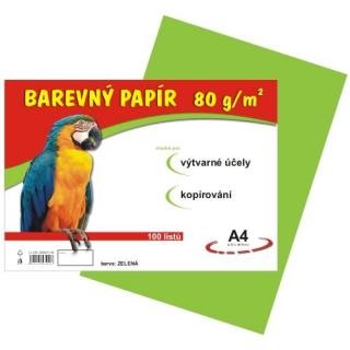 Papír barevný  A4 80g / 100l  světle zelený