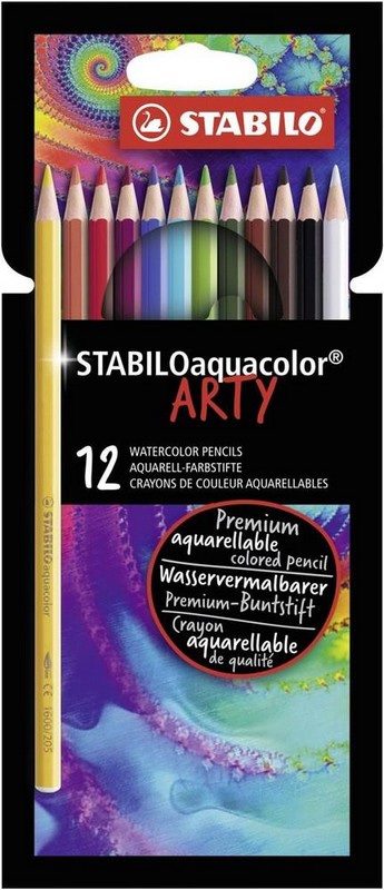 Pastelky Stabiloaquacolor ARTY 12 ks v papírové 
