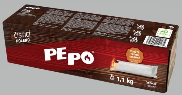 Poleno čistící 1,1 kg PE-PO k odstraňování sazí z komínů a kouřovodů