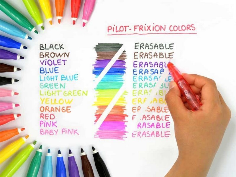 Popisovač Pilot 4204 Frixion Colors SADA 12 ks