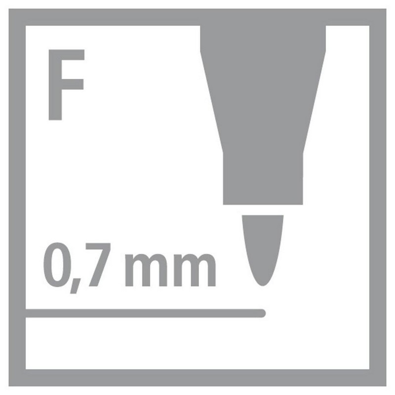 Popisovač STABILO Trio A-Z 0,7mm., kovové pouzdro 36 barev